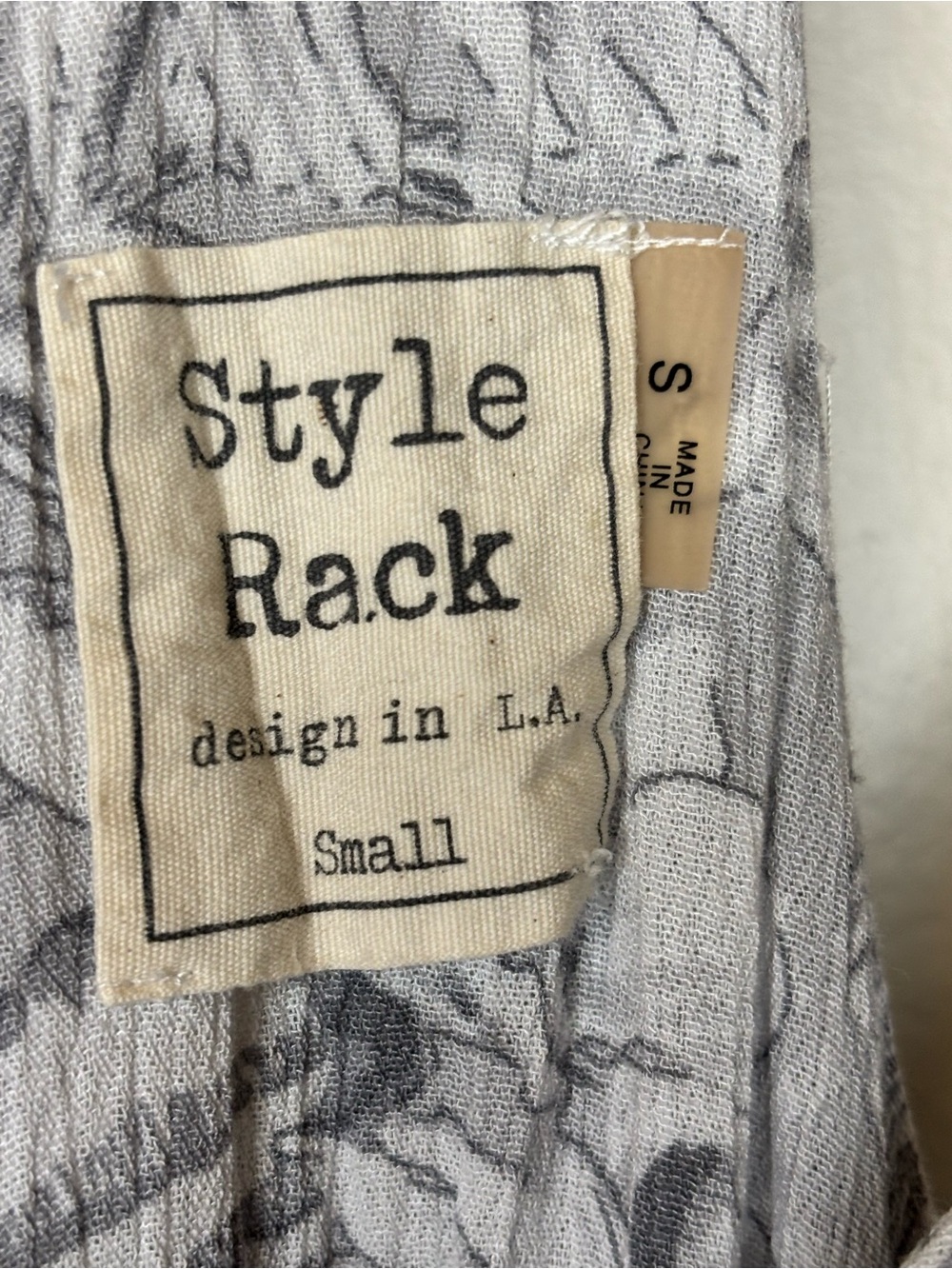 Style Rack Gray Floral Racerback Camisole - Picture 2 of 10